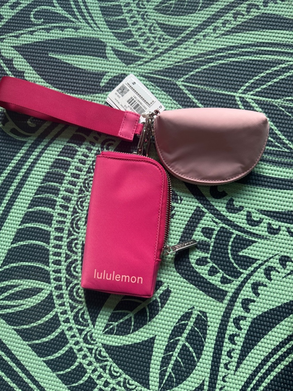 lululemon athletica Hot Pink and Light Pink Wristlet Wallet